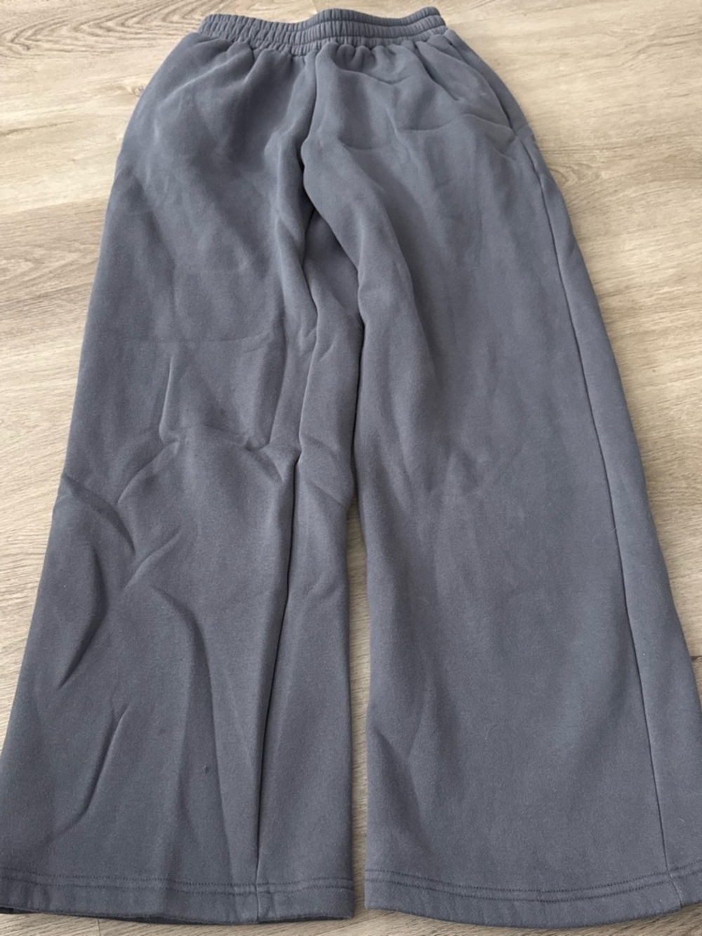 Edikted Women's Charcoal Wide-Leg Fleece Pants